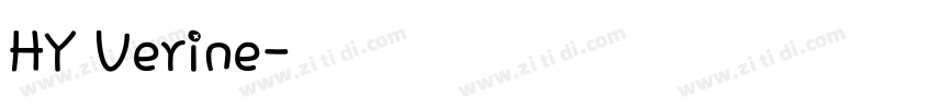 HY Verine字体转换